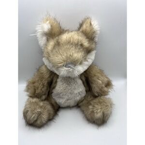 Pottery Barn Kids Heritage Fox Plush Stuffed Animal Tan White Tail 10" Realistic